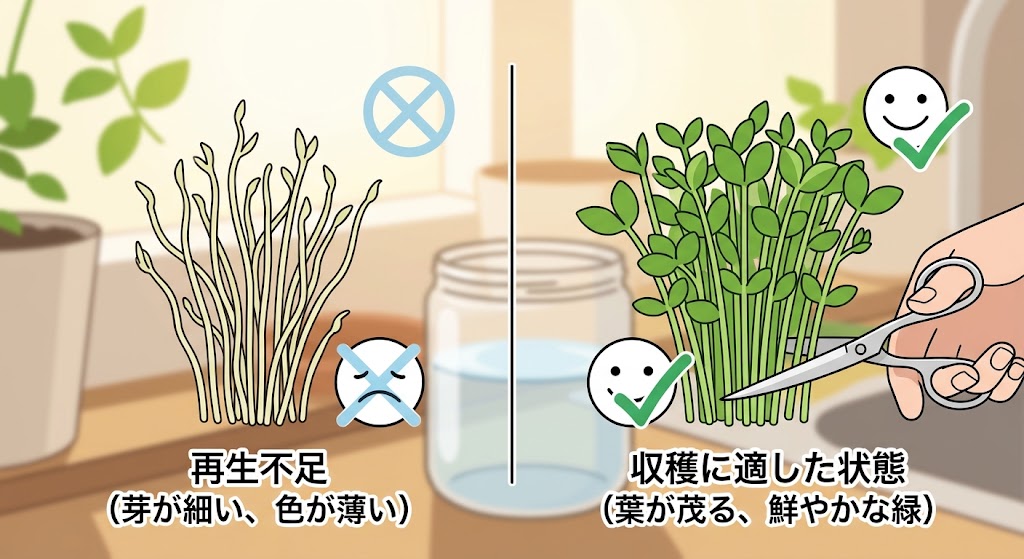 豆苗の収穫時期